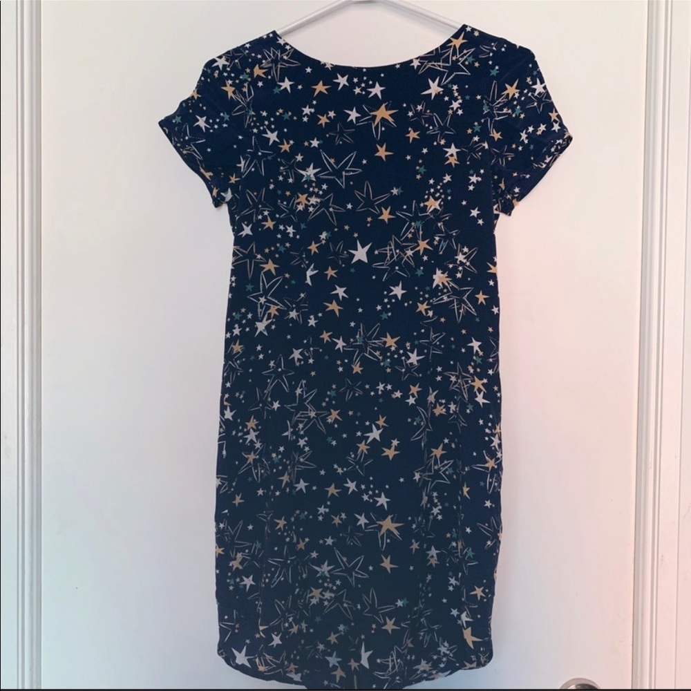 100% silk navy Yumi Kim dress